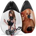 Skin Decal Wrap 2 Pack compatible with Suorin Drop AXe Pin Up Girl VAPE NOT INCLUDED