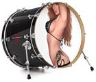 Decal Skin works with most 24" Bass Kick Drum Heads New 14b - DRUM HEAD NOT INCLUDED
