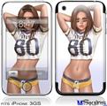 iPhone 3GS Skin - Tight End Pin Up Girl