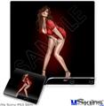 Decal Skin compatible with Sony PS3 Slim Ooh-La-La Pin Up Girl