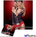 Decal Skin compatible with Sony PS3 Slim LA Womx Pin Up Girl