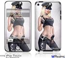 iPod Touch 4G Decal Style Vinyl Skin - Cop Girl Pin Up Girl
