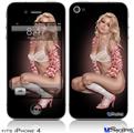 iPhone 4 Decal Style Vinyl Skin - Felicity Pin Up Girl (DOES NOT fit newer iPhone 4S)