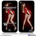 iPhone 4 Decal Style Vinyl Skin - Ooh-La-La Pin Up Girl (DOES NOT fit newer iPhone 4S)