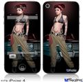 iPhone 4 Decal Style Vinyl Skin - Chola Pin Up Girl (DOES NOT fit newer iPhone 4S)