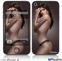 iPhone 4 Decal Style Vinyl Skin - Sensuous Pin Up Girl (DOES NOT fit newer iPhone 4S)