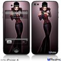 iPhone 4 Decal Style Vinyl Skin - Vamp Glamour Pin Up Girl (DOES NOT fit newer iPhone 4S)