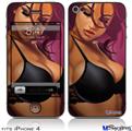 iPhone 4 Decal Style Vinyl Skin - Violeta Pin Up Girl (DOES NOT fit newer iPhone 4S)