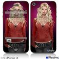 iPhone 4 Decal Style Vinyl Skin - Precious Pin Up Girl (DOES NOT fit newer iPhone 4S)