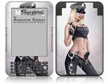 Cop Girl Pin Up Girl - Decal Style Skin fits Amazon Kindle 3 Keyboard (with 6 inch display)