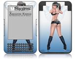 Naughty Girl Pin Up Girl - Decal Style Skin fits Amazon Kindle 3 Keyboard (with 6 inch display)