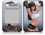 Shades Pin Up Girl - Decal Style Skin fits Amazon Kindle 3 Keyboard (with 6 inch display)