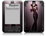 Vamp Glamour Pin Up Girl - Decal Style Skin fits Amazon Kindle 3 Keyboard (with 6 inch display)