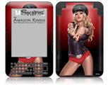 LA Womx Pin Up Girl - Decal Style Skin fits Amazon Kindle 3 Keyboard (with 6 inch display)