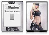 Cop Girl Pin Up Girl - Decal Style Skin (fits 4th Gen Kindle with 6inch display and no keyboard)