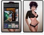 Amazon Kindle Fire (Original) Decal Style Skin - Astouding Pin Up Girl