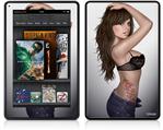 Amazon Kindle Fire (Original) Decal Style Skin - Brit Pin Up Girl