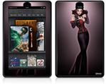 Amazon Kindle Fire (Original) Decal Style Skin - Vamp Glamour Pin Up Girl