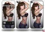 Brit Pin Up Girl Decal Style Vinyl Skin - fits Apple iPod Touch 5G (IPOD NOT INCLUDED)