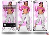 Gangbanger 2 Pin Up Girl Decal Style Vinyl Skin - fits Apple iPod Touch 5G (IPOD NOT INCLUDED)