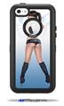 Naughty Girl Pin Up Girl - Decal Style Vinyl Skin fits Otterbox Defender iPhone 5C Case (CASE SOLD SEPARATELY)