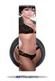 Vinyl Decal Skin Wrap compatible with Original Sony PlayStation 4 Gold Wireless Headphones Astouding Pin Up Girl (PS4 HEADPHONES  NOT INCLUDED)