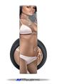 Vinyl Decal Skin Wrap compatible with Original Sony PlayStation 4 Gold Wireless Headphones Tia Pin Up Girl (PS4 HEADPHONES  NOT INCLUDED)