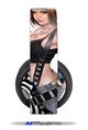 Vinyl Decal Skin Wrap compatible with Original Sony PlayStation 4 Gold Wireless Headphones AXe Pin Up Girl (PS4 HEADPHONES  NOT INCLUDED)