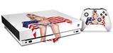 Skin Wrap for XBOX One X Console and Controller Independent Woman Pin Up Girl