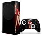 WraptorSkinz Skin Wrap compatible with the 2020 XBOX Series S Console and Controller Ooh-La-La Pin Up Girl (XBOX NOT INCLUDED)