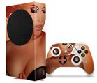 WraptorSkinz Skin Wrap compatible with the 2020 XBOX Series S Console and Controller 0range Pin Up Girl (XBOX NOT INCLUDED)