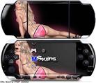 Sony PSP 3000 Skin - Blonde Bikini Pin Up Girl
