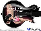 Guitar Hero III Wii Les Paul Skin - Blonde Bikini Pin Up Girl
