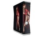 Ooh-La-La Pin Up Girl Decal Style Skin for XBOX 360 Slim Vertical