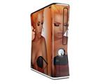 0range Pin Up Girl Decal Style Skin for XBOX 360 Slim Vertical