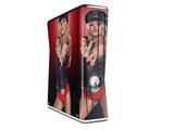 LA Womx Pin Up Girl Decal Style Skin for XBOX 360 Slim Vertical