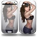 Brit Pin Up Girl - Decal Style Skin (fits Samsung Galaxy S III S3)