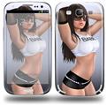 Shades Pin Up Girl - Decal Style Skin (fits Samsung Galaxy S III S3)