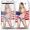 Independent Woman Pin Up Girl - Decal Style Skin (fits Samsung Galaxy S III S3)