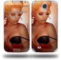 0range Pin Up Girl - Decal Style Skin (fits Samsung Galaxy S IV S4)