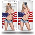 Independent Woman Pin Up Girl - Decal Style Skin (fits Samsung Galaxy S IV S4)