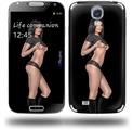 Onyx Pin Up Girl - Decal Style Skin (fits Samsung Galaxy S IV S4)