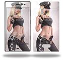 Cop Girl Pin Up Girl - Decal Style Skin (fits Nokia Lumia 928)