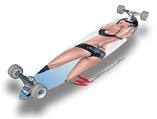 Naughty Girl Pin Up Girl - Decal Style Vinyl Wrap Skin fits Longboard Skateboards up to 10"x42" (LONGBOARD NOT INCLUDED)