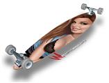 Cleavage Sexy Pinup Girl - Decal Style Vinyl Wrap Skin fits Longboard Skateboards up to 10"x42" (LONGBOARD NOT INCLUDED)