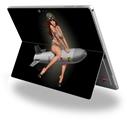 Missle Army Pinup Girl - Decal Style Vinyl Skin (fits Microsoft Surface Pro 4)