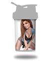 Decal Style Skin Wrap works with Blender Bottle 22oz ProStak Cleavage Sexy Pinup Girl (BOTTLE NOT INCLUDED)