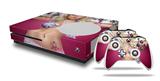 WraptorSkinz Decal Skin Wrap Set works with 2016 and newer XBOX One S Console and 2 Controllers Boarder Pin Up Girl