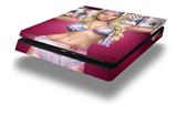 Vinyl Decal Skin Wrap compatible with Sony PlayStation 4 Slim Console Boarder Pin Up Girl (PS4 NOT INCLUDED)