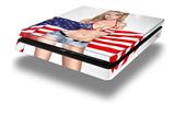 Vinyl Decal Skin Wrap compatible with Sony PlayStation 4 Slim Console Independent Woman Pin Up Girl (PS4 NOT INCLUDED)